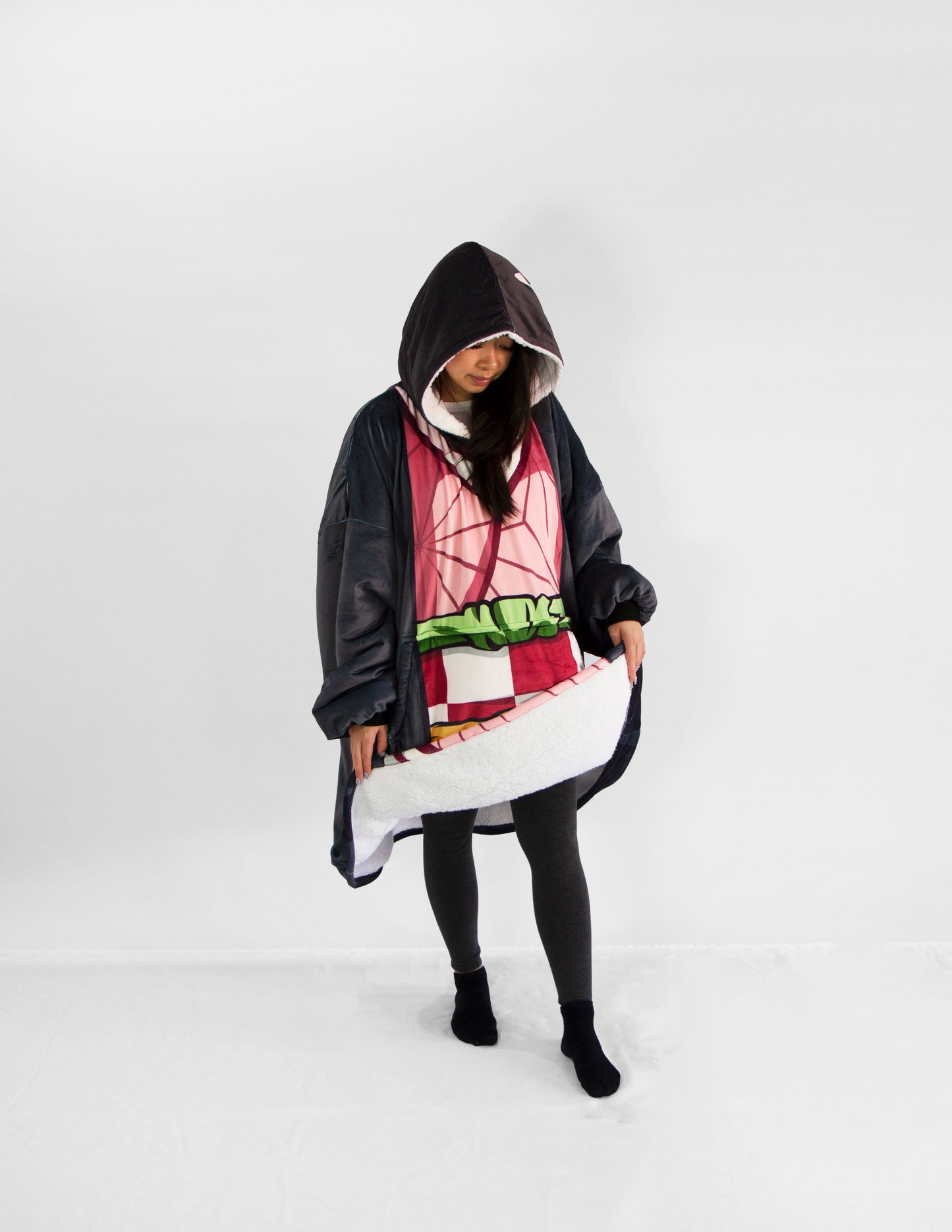 Demon Sister - Anime inspired Oversized Hoodie Blanket