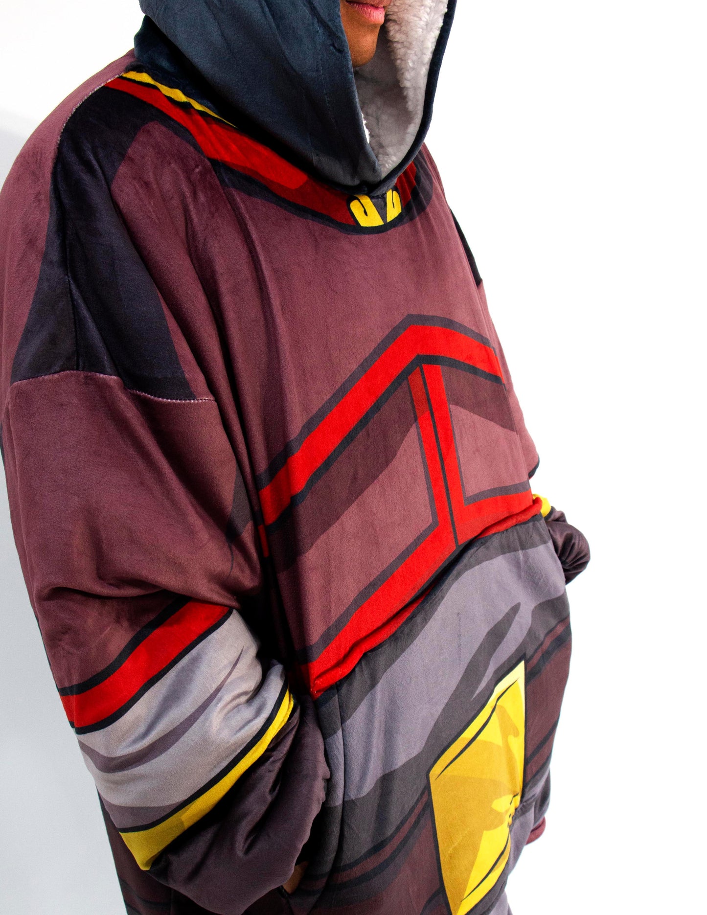 Fire - Anime Inspired Hoodie Blanket