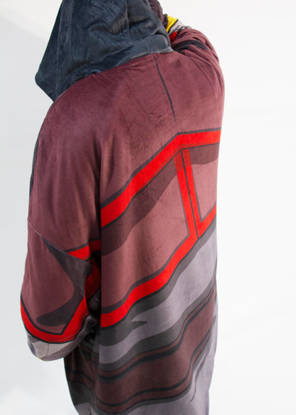 Fire - Anime Inspired Hoodie Blanket