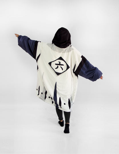 B - Byakuya - Anime Inspired Hoodie Blanket