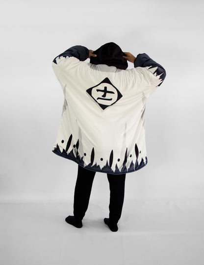 B - Kenpachi - Anime Inspired Hoodie Blanket