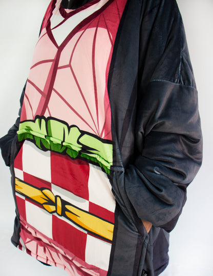 Demon Sister - Anime inspired Oversized Hoodie Blanket
