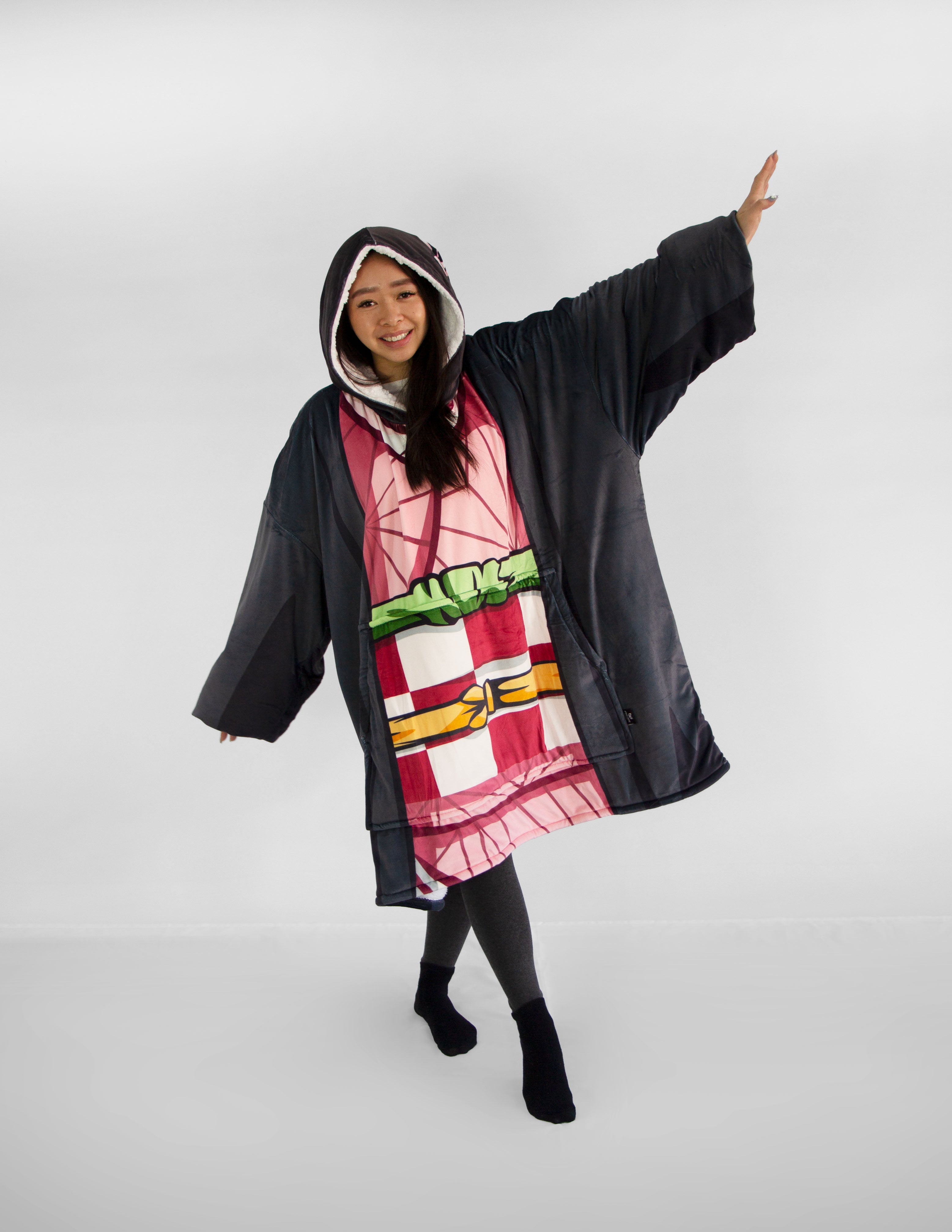 DS Nezuko Anime inspired Oversized Hoodie Blanket Otaku x Gang