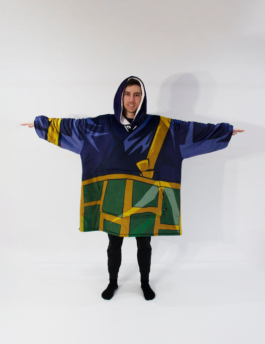 Sorcerer villain - Anime Inspired Hoodie Blanket