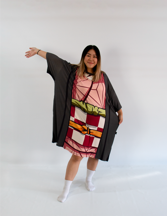 DS - Nezuko - Anime inspired Oversized Sleep-Tee